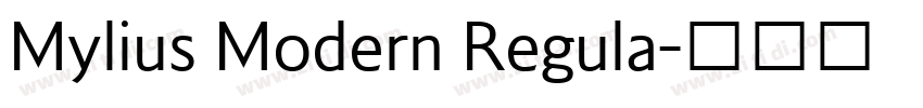 Mylius Modern Regula字体转换